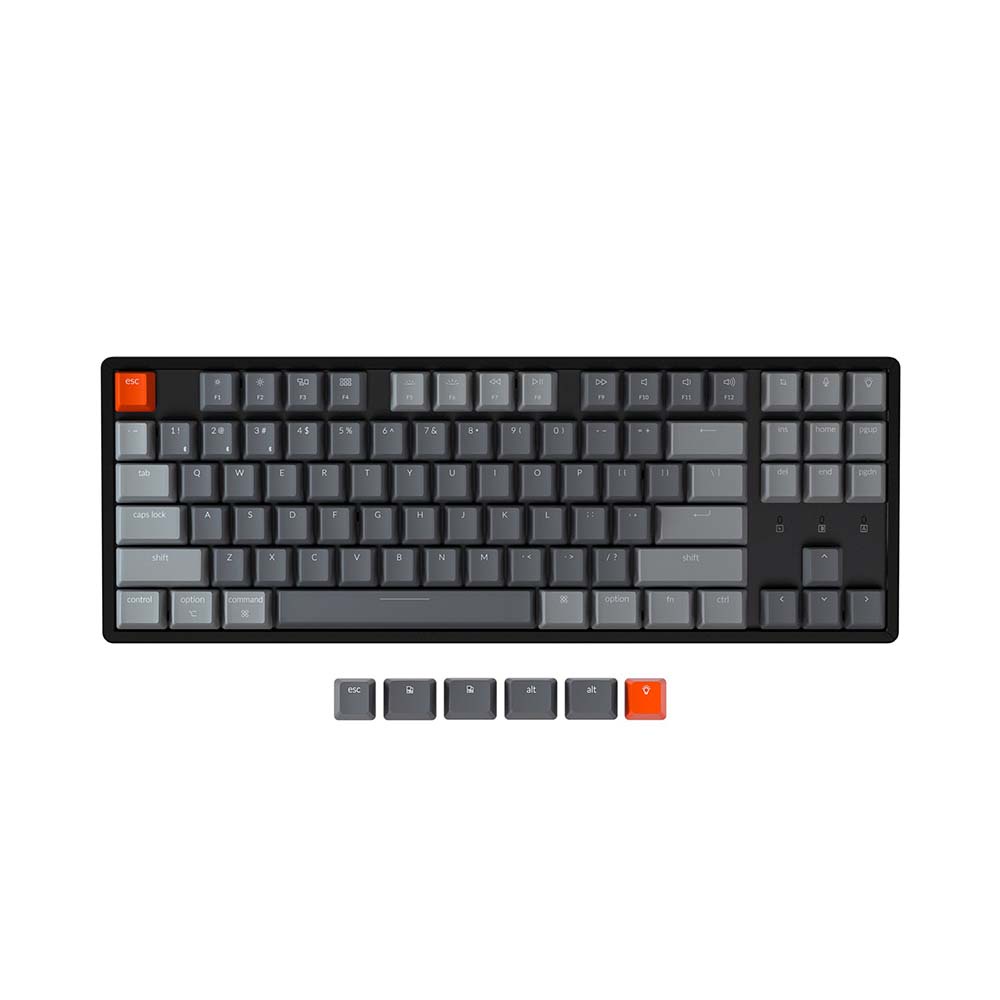 Bàn phím cơ TKL không dây Keychron K8 Aluminum Led RGB HotSwap Gateron Switch