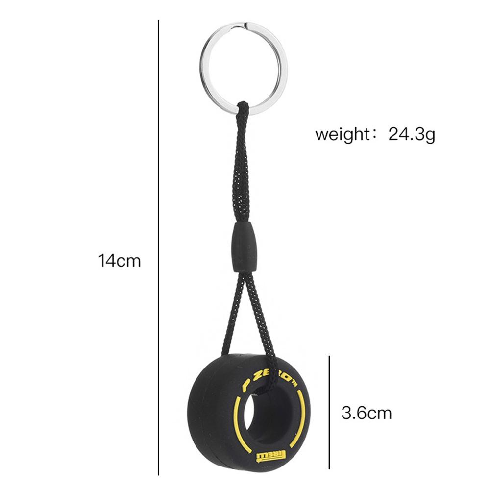 LANFY Móc Khóa PVC Sáng Tạo Thời Trang Trang Trí Xe Hơi