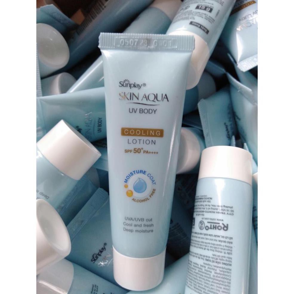 Kem chống nắng dưỡng thể mát lạnh Sunplay Skin Aqua UV Body Cooling 15g