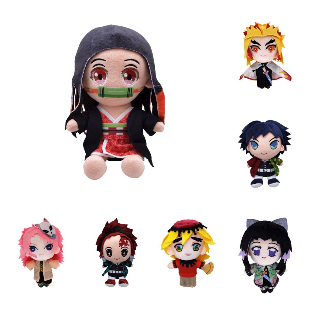 Thú Nhồi Bông Mềm 7.8 Inch Hình Nhân Vật Kimetsu No Yaiba