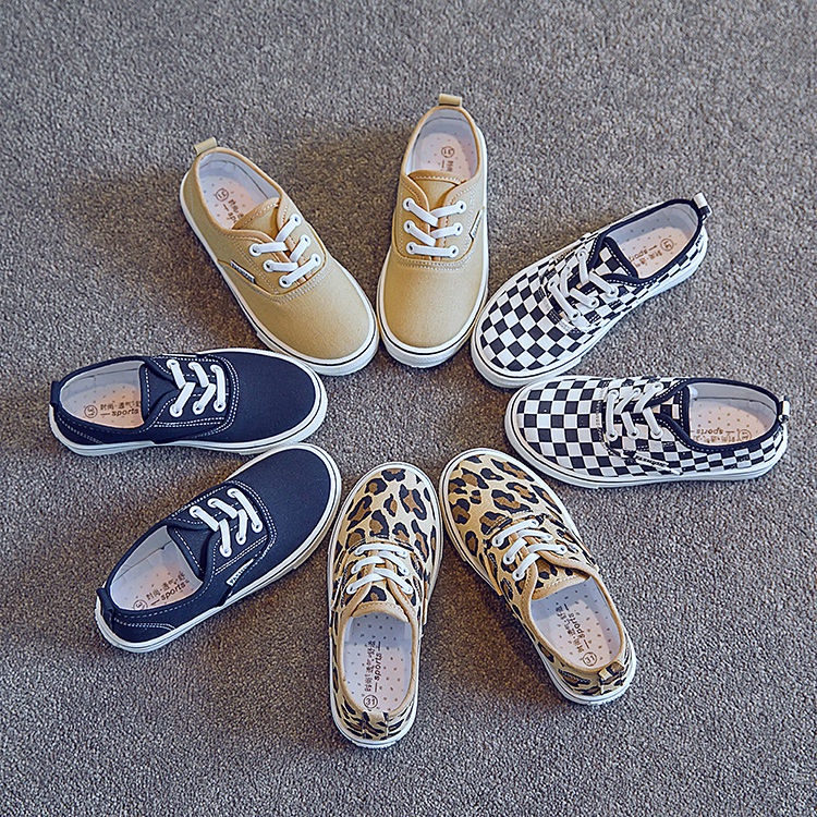 Giày Thể Thao Vải Canvas Thoáng Khí Phong Cách Hàn Quốc Thời Trang Xuân Thu Cho Bé