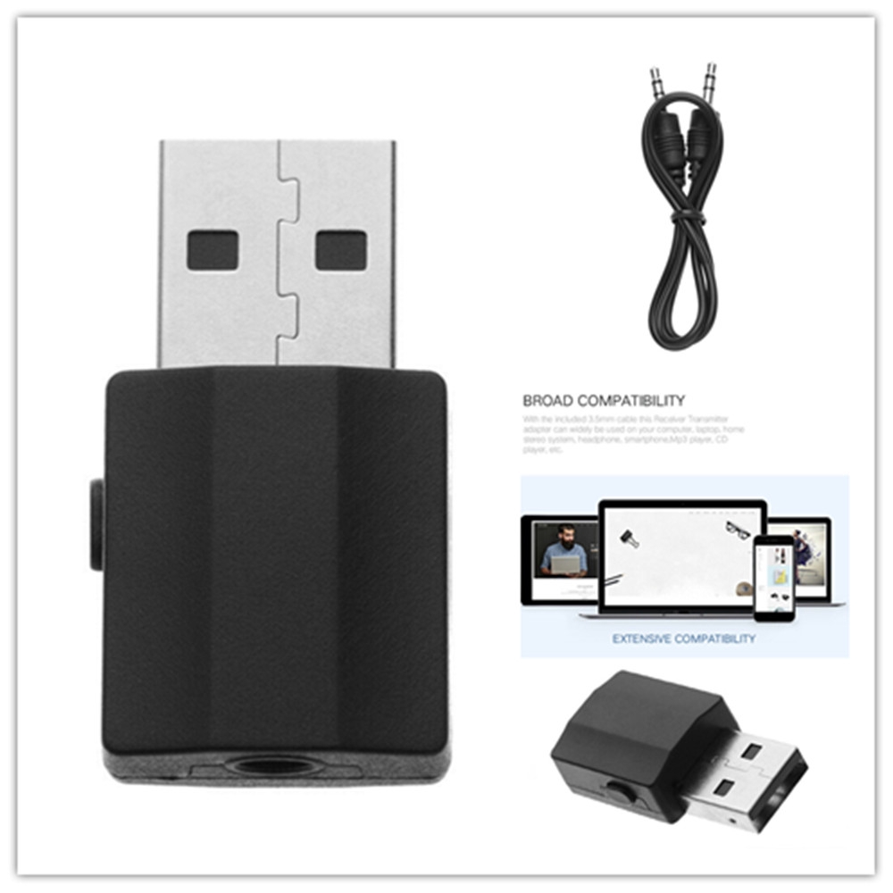 Thiết Bị Truyền Nhận Tín Hiệu Âm Thanh Bluetooth 5.0 2 Trong 1