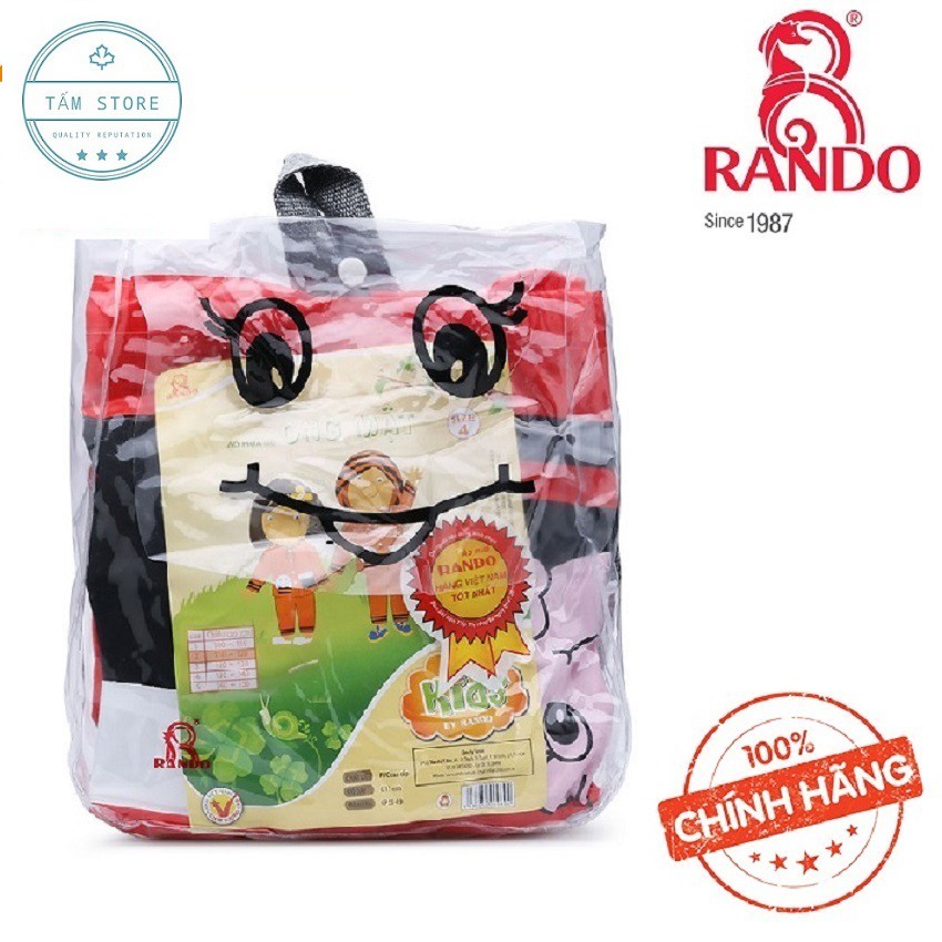 Áo mưa Rando trẻ em bộ ong mật  Size 4 : 1.2 – 1.3 m