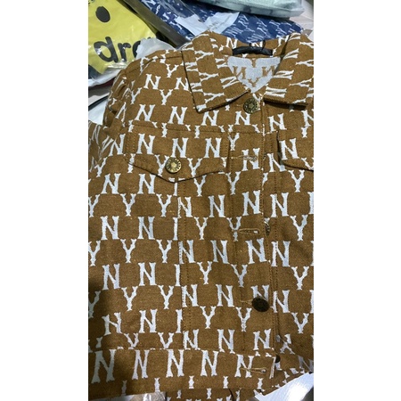 Set váy nâu Phối chữ NY