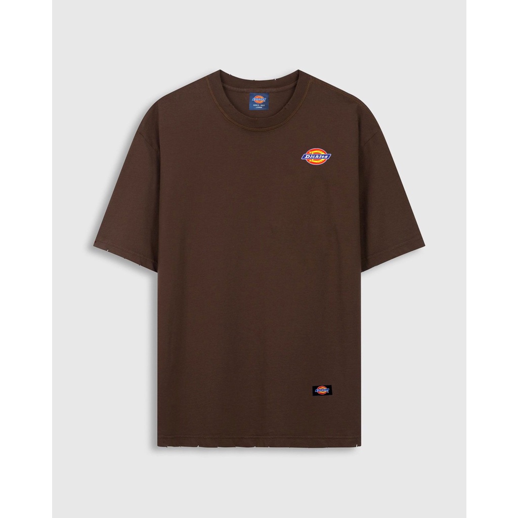 Áo thun Dickies nâu đậm - Teeshirt Dickies Original -  Unisex nam nữ - Cam kết chính hãng.