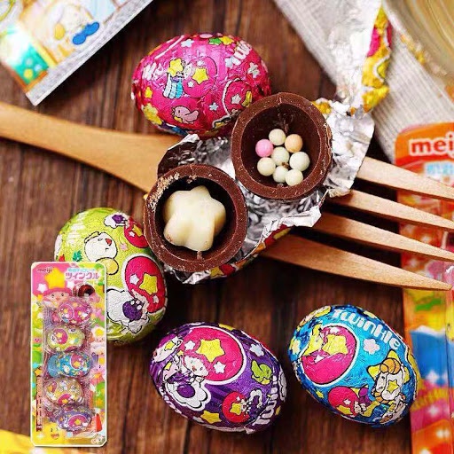 [VỈ 5 TRỨNG] Kẹo Socola Meiji Twinkle Egg Dành Cho Các Bé - Nhật Bản