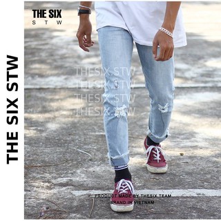 BIG SIZE (65-100kg) QUẦN JEAN NAM XANH RÁCH XẮN GẤU BIGSIZE
