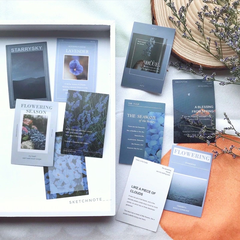 Sticker hoa vintage ST072