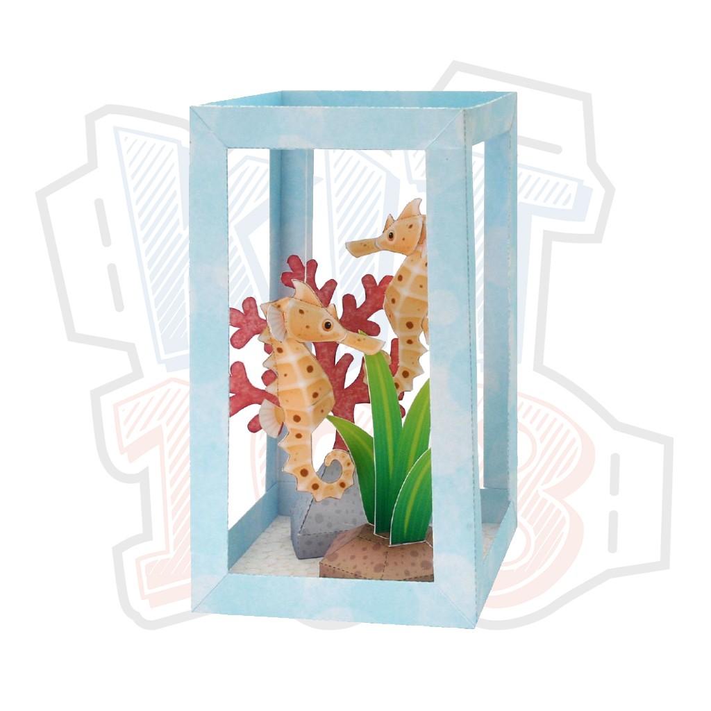 Mô hình giấy động vật Paper Aquarium - Seahorse