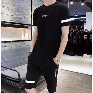 Áo thun nam Dinkbhfks vạch trắng
