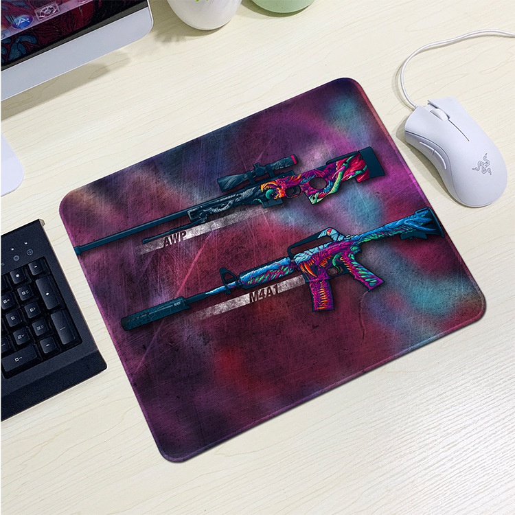 Lót chuột cao cấp gaming bo viền dota csgo xtrfy razer 350X300 320X285 dày 4mm