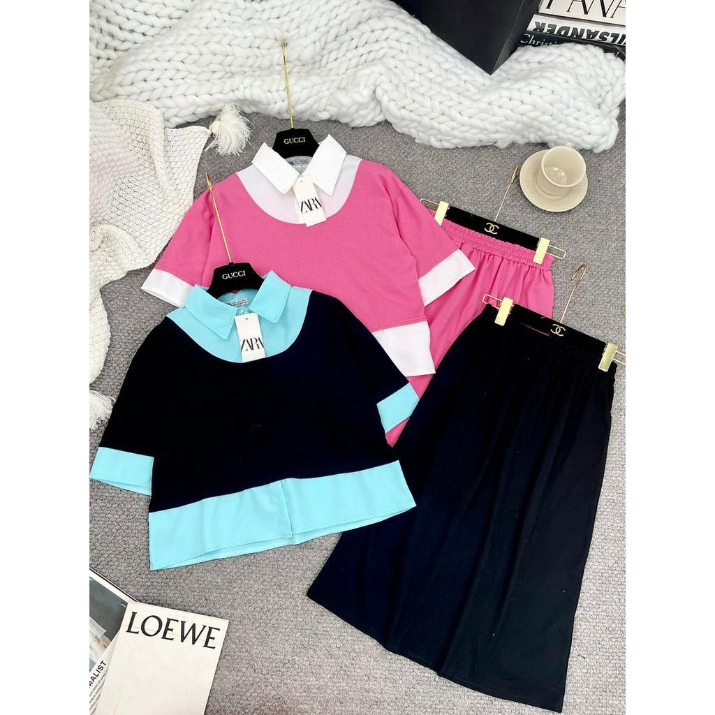 Siêu phẩm sét basic phối sơ mi TH66