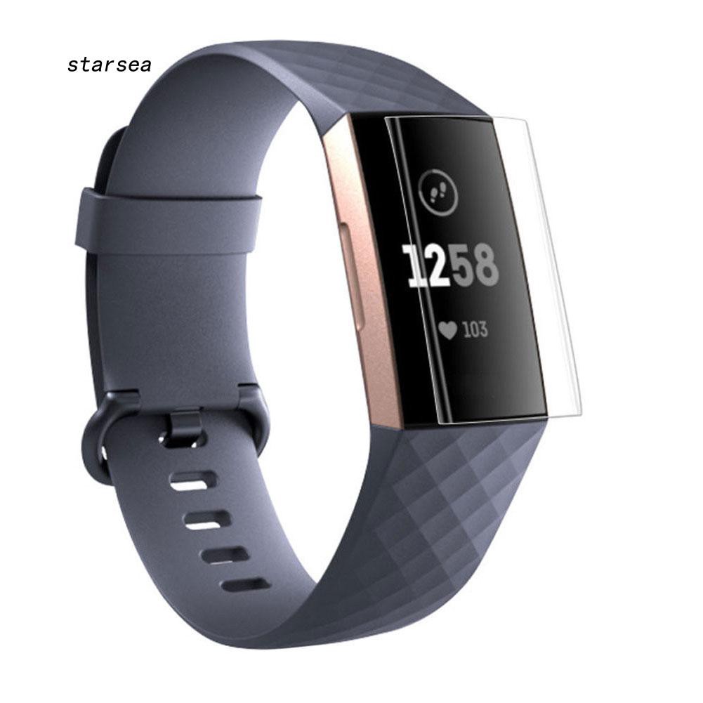 Kính cường lực chắc chắn bảo vệ màn hình cho đồng hồ thông minh Fitbit Charge 3