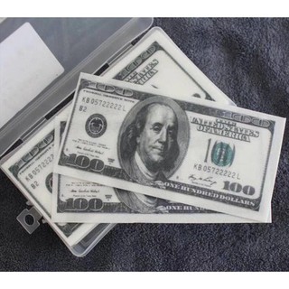 Hộp 50 tờ tiền dollar trang trí bánh kem, topper cake