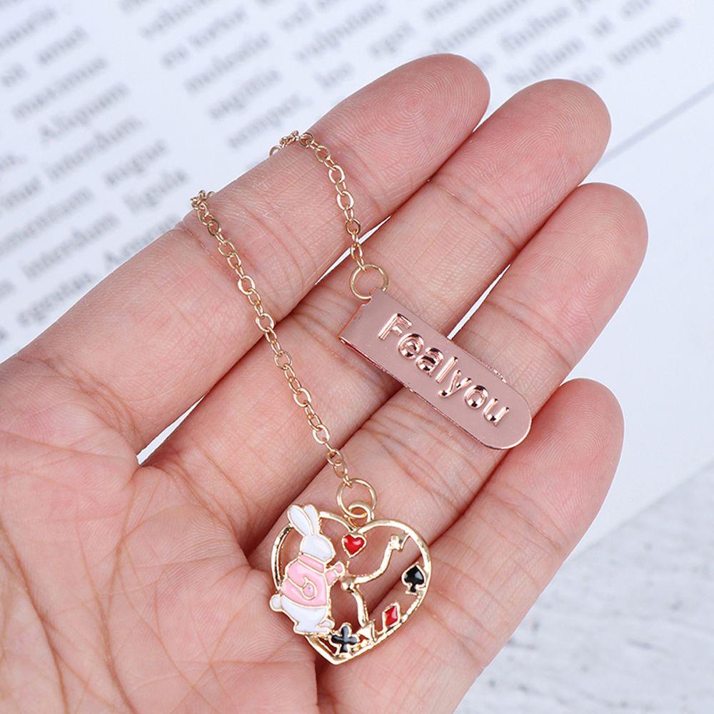 Kẹp Giấy Đánh Dấu Trang Sách Mặt Dây Chuyền Văn Phòng Phẩm