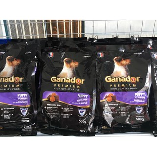 Thức Ăn Hạt Khô Cho Chó Con Ganador Puppy 500g Vị Sữa Và DHA