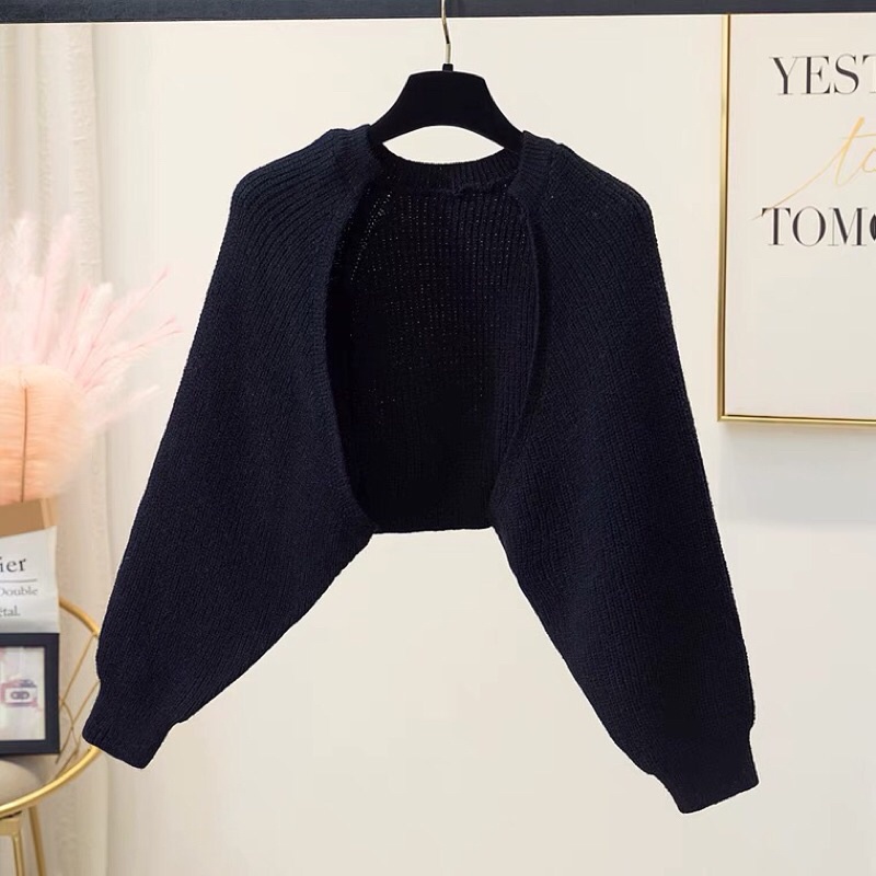 Áo len khoác ngoài crotop tay bồng( ảnh khách chụp 6,7,8) | BigBuy360 - bigbuy360.vn