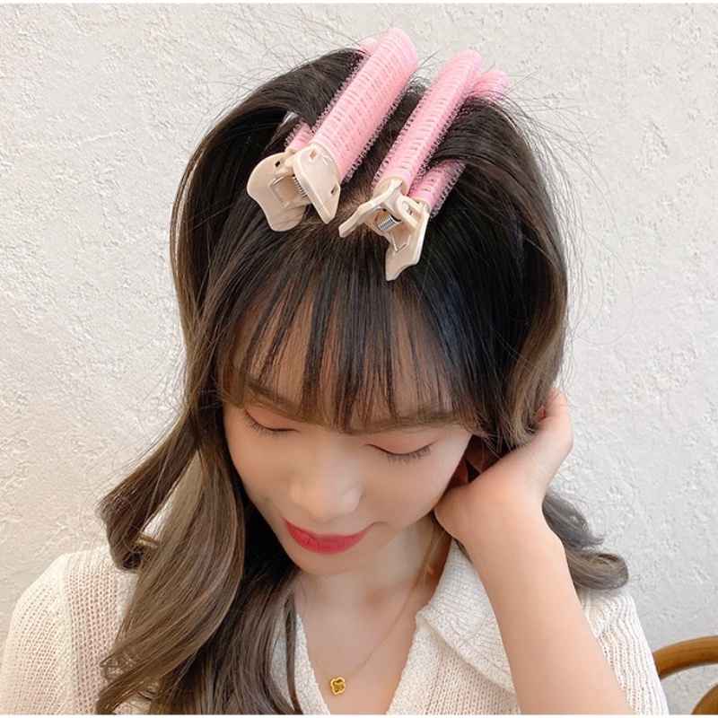 Kẹp ống uốn tóc không đường may tạo kiểu tóc bồng bềnh hàng mới thời trang mùa hè