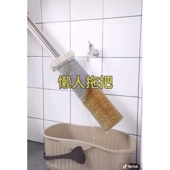CÂY LAU NHÀ TỰ VẮT TẶNG HAI BÔNG LAU