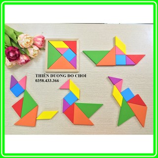 bộ ghép hình trí uẩn 7 mảnh cho bé