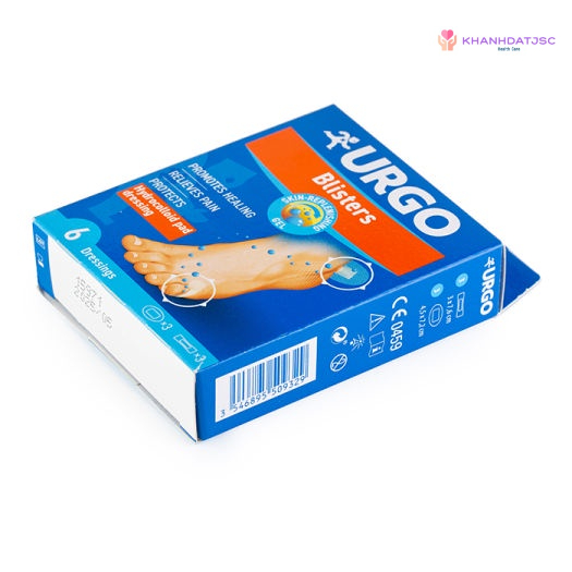 Băng cá nhân Urgo Hydrocolloid Pad Dressing giảm phồng rộp chân