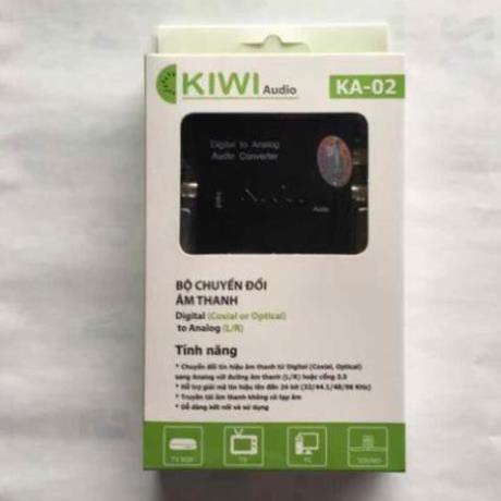 Bộ chuyển âm thanh kiwi KA02 chuyển âm thanh quang ra loa, âm ly - KA02