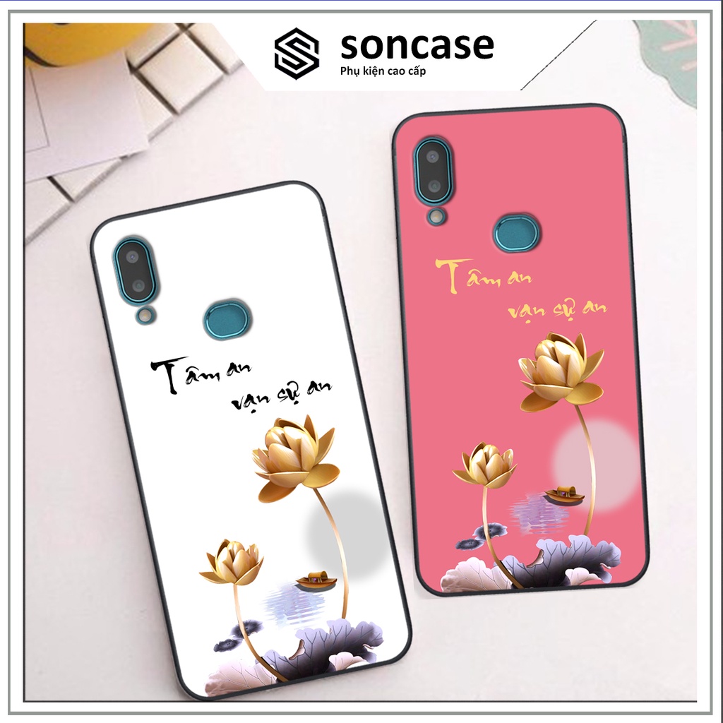 Ốp Samsung A10s in hình màu Tâm An Vạn Sự An, ốp lưng cao cấp chất lượng