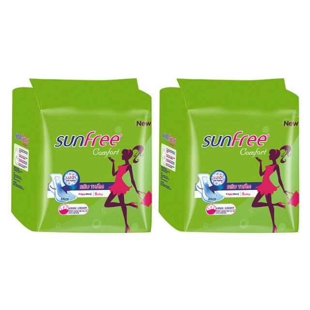Combo 2 gói băng vệ sinh Sunfree