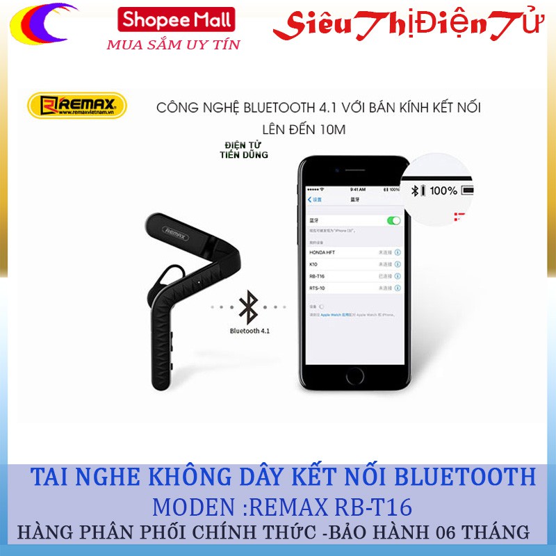 Tai nghe Bluetooth Remax RB-T16