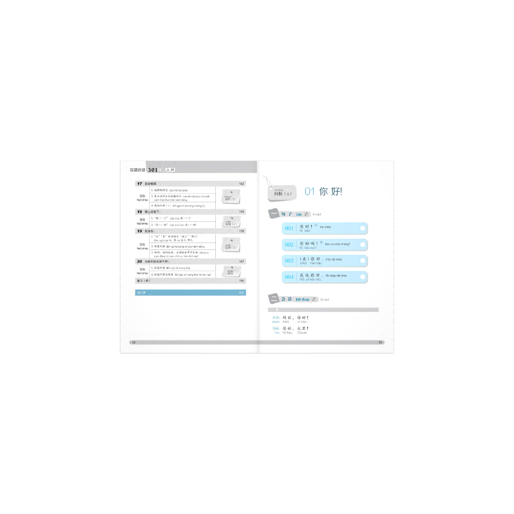 Sách - 301 Câu Đàm Thoại Tiếng Trung Quốc - Tập 1