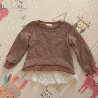 Áo váy nỉ bông bé gái