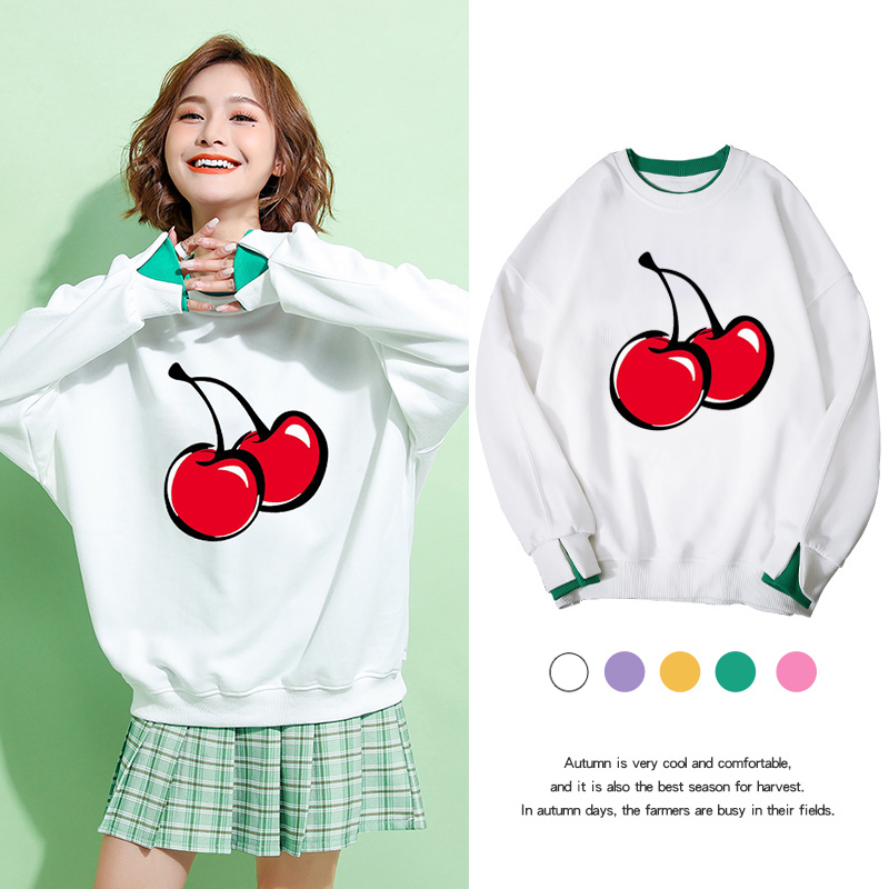 The new 2020 Korean autumn women's long-sleeved round neck T-shirt loose and versatile | BigBuy360 - bigbuy360.vn