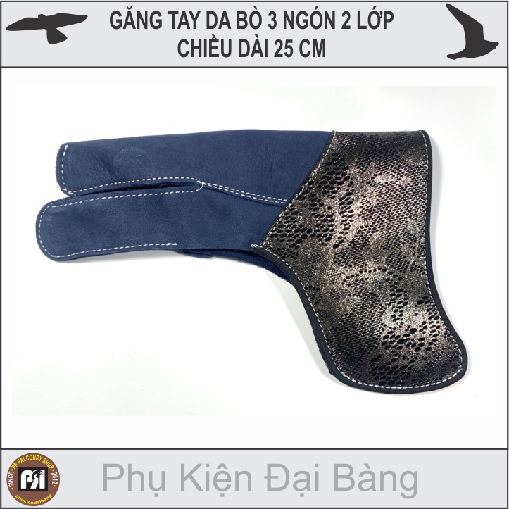 Găng tay da bò 3 ngón thời trang