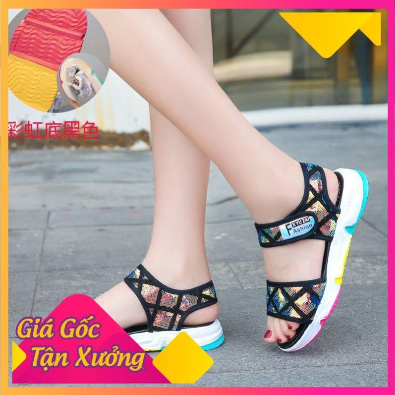 Dép sandal Kim Tuyến cho bé gái công chúa từ 3 -13 tuổi - TH02 .