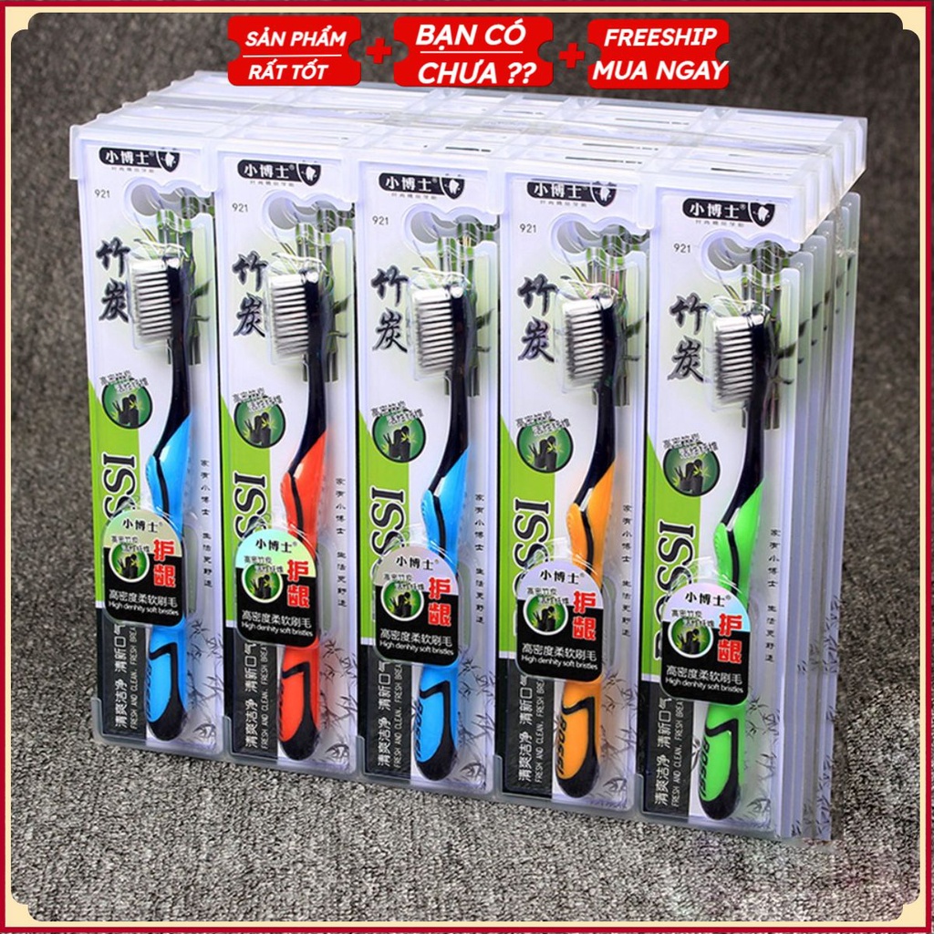 Bàn Chải Đánh Răng Hàn Quốc BOSSI 921 Cao Cấp, Bàn Chải Đánh Răng Than Che Hoạt Tính An Toàn Cho Sức Khỏe - QUANGSTORE1