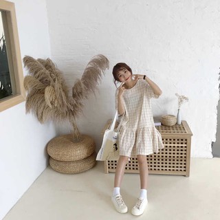Váy Baby Doll Kẻ Ô