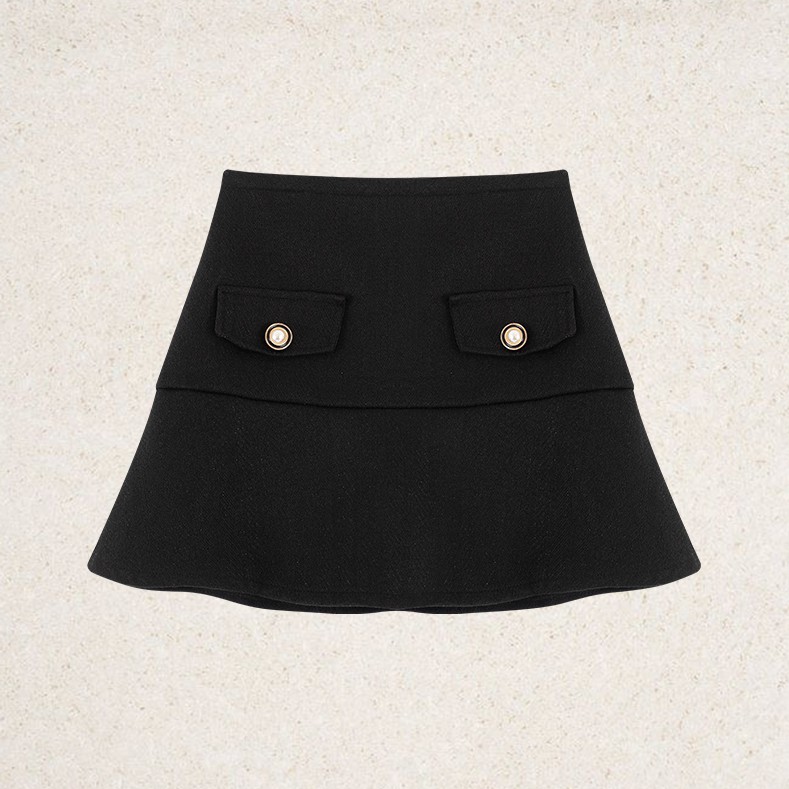 [Mã WABRHI5 giảm 15% đơn 599K] Chân váy đuôi cá set áo cổ bẻ tingoan JESSICA SKIRT/BL