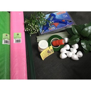 Combo nhún Ý cứng dành cho khách mới học làm hoa giấy handmade