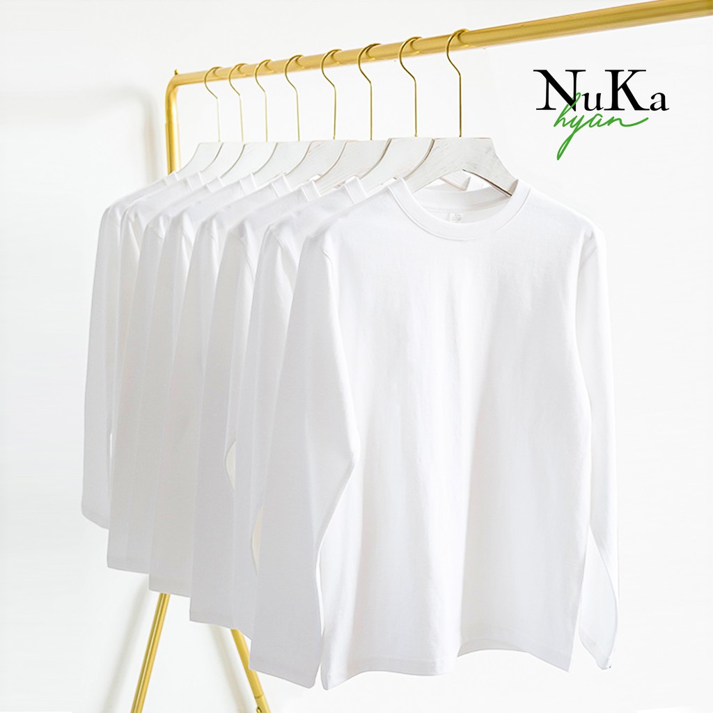 Áo Thun Trơn Dài Tay Nam Nữ Thời Trang Hàn Quốc - La mode | BigBuy360 - bigbuy360.vn
