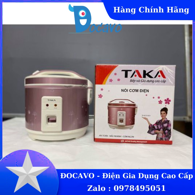 Nồi Cơm Điện Nắp Gài Mini Điện Tử Đa Năng Giá Rẻ Taka TK-RCD10D1   Docavo