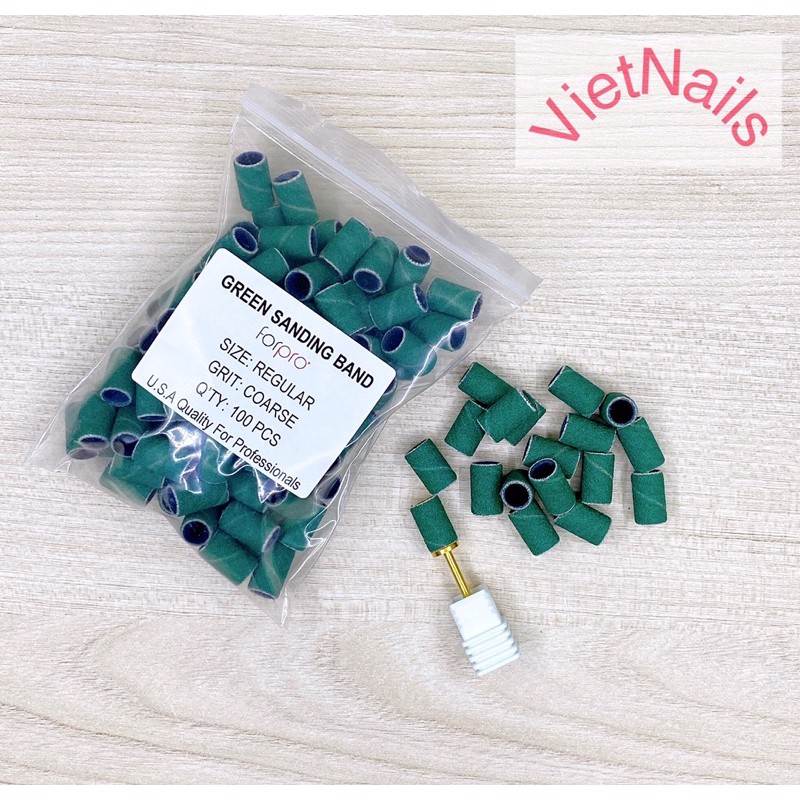 Set 50 & 100 đầu mài nhám xanh & xám zebra USA (Mịn & Nhám)