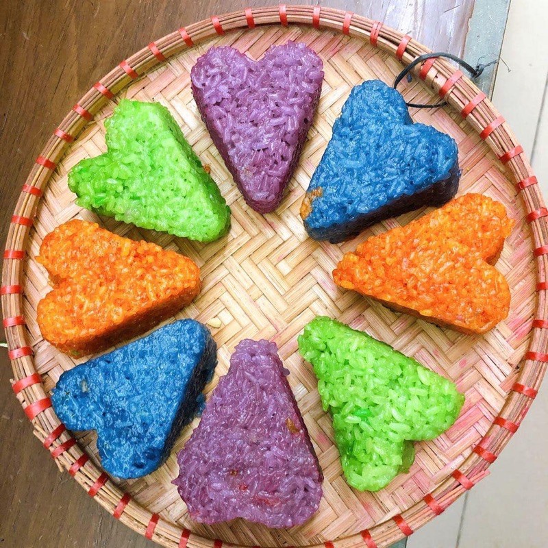 Khuôn đa năng 8 ngăn hình trái tim tạo hình cho xôi, cơm, bento, thạch, rau câu