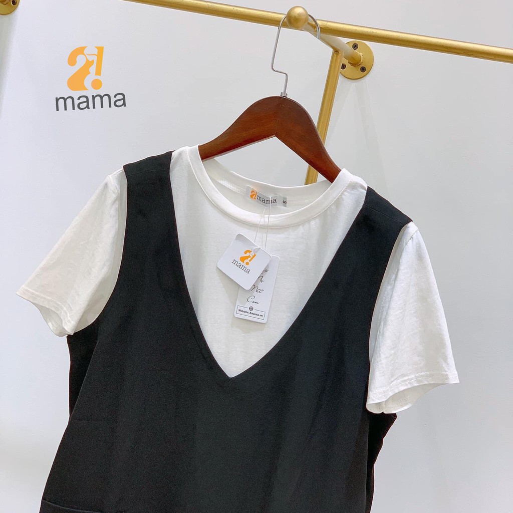 Yếm bầu thiết kế công sở 2MAMA mùa hè V104