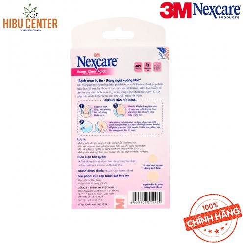 Hộp Phim dán mụn ( 1 hộp 18 miếng ) Nexcare 3M