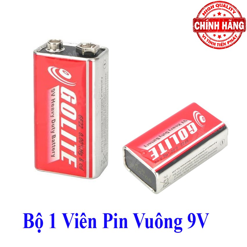 1 Viên Pin vuông 9V Golite Heavy Duty Battery 6F22