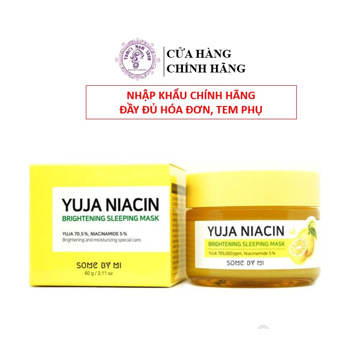 Mặt Nạ Ngủ Dưỡng Trắng Chiết Xuất Từ Trái Thanh Yên Some By Mi Yuja Niacin 30 Days Miracle Brightening Sleeping Mask 60g