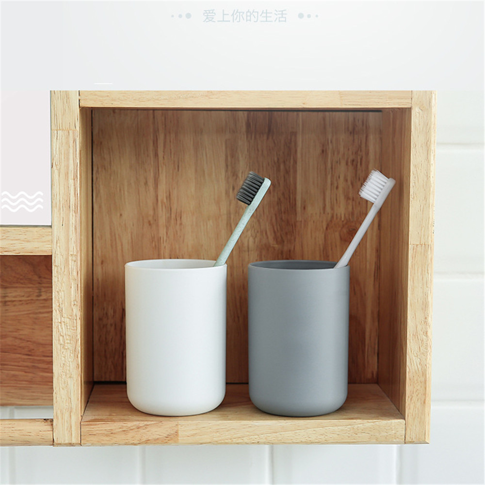 Cốc Nhựa Tròn Đựng Bàn Chải Đánh Răng Cho Các Cặp Đôi