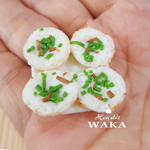 Dĩa Bánh Khọt Mini 01 - Mô Hình 1/12