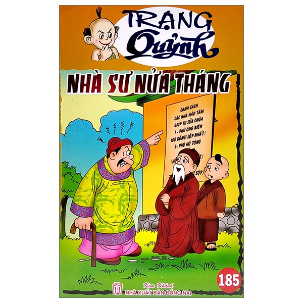 Sách Truyện Tranh Trạng Quỷnh - Tập 185: Nhà Sư Nửa Tháng