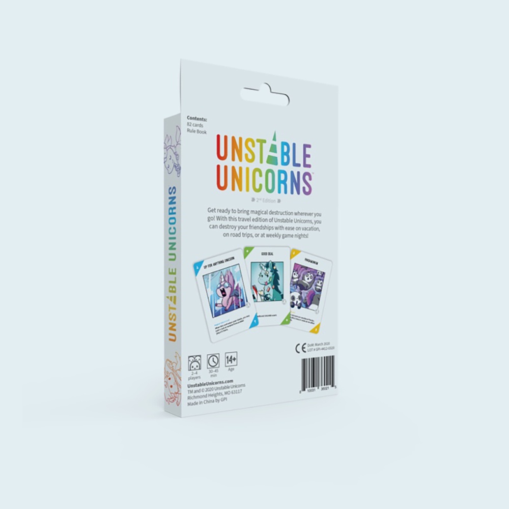Thẻ Bài Board Game Travel Edition Unicorns Thú Vị Phiên Bản 2 BG7-11